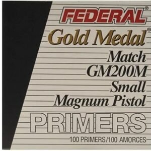 Federal Premium Gold Medal Small Pistol Magnum Match Primers #200M Box of 1000 (10 Trays of 100)