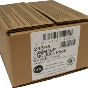 Remington UMC Ammunition 9mm Luger 115 Grain Full Metal Jacket 500 rounds