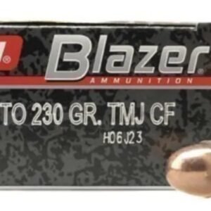 Blazer Clean-Fire Ammunition 45 ACP 230 Grain Total Metal Jacket Box of 50 rounds
