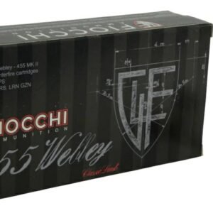 Fiocchi Ammunition 455 Webley Mark 2 262 Grain Lead Round Nose Box of 50(20 boxes/1000 rds)
