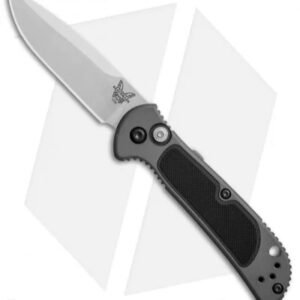 Benchmade 9750 Mini Coalition Automatic Knife Gray Al/Black G-10 (2.9″ Satin)