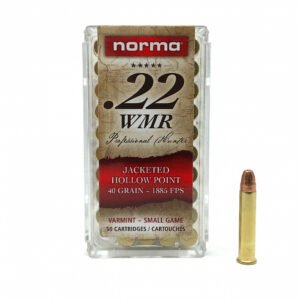 NEW BRASS 22 MAG. 40 GR JHP NORMA – QTY 50