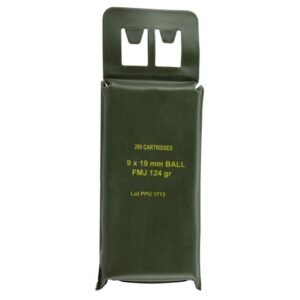 PPU Mil-Spec Battle Pack Brass 9mm NATO 200-Rounds 124 Grain FMJ