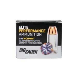 Sig Sauer Elite Performance 9MM 124GR V-Crown JHP 20Rds