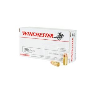 Winchester Ammunition available .380ACP 95GR FMJ 50rds In stock