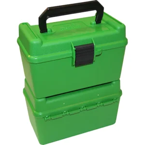 MTM Deluxe Flip-Top Ammo Box with Handle 22-250 Remington, 243 Winchester, 308 Winchester 50-Round Plastic