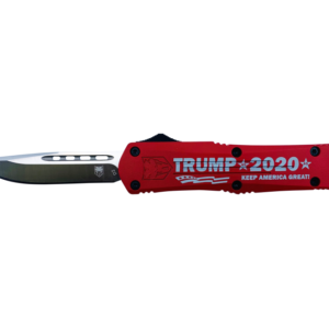 CobraTec Knives FS-3 “Trump 2020″ OTF Knife – 3” Plain Drop Point Blade