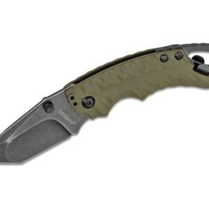 Kershaw Shuffle II OD-Green Folding Knife – 2.375″ Plain Tanto Blade with Bottle Opener
